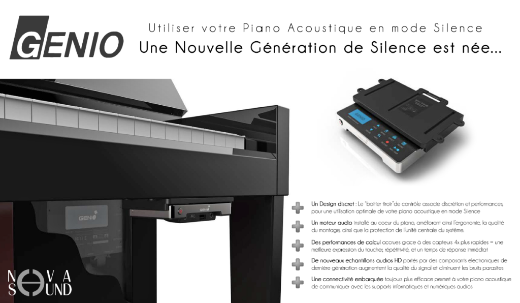 GENIO piano accoustique en mode silence